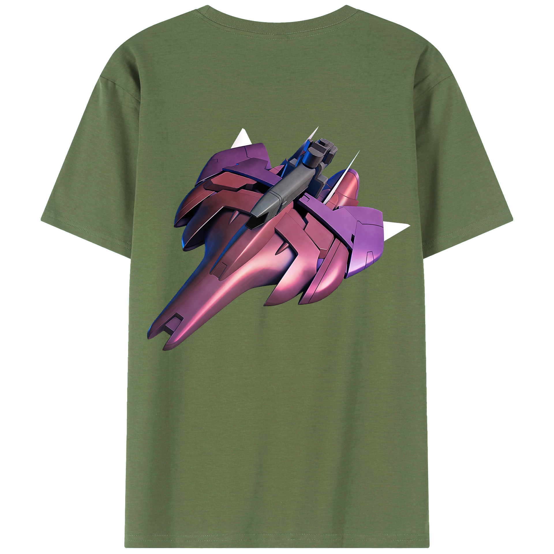（画像用） 機動戦士ガンダム Mobile Suit Gundam 綿100％ メンズ半袖Tシャツ（バックプリント） 通気性